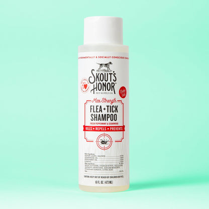 Skout's Honor FLEA+TICK SHAMPOO (16oz)