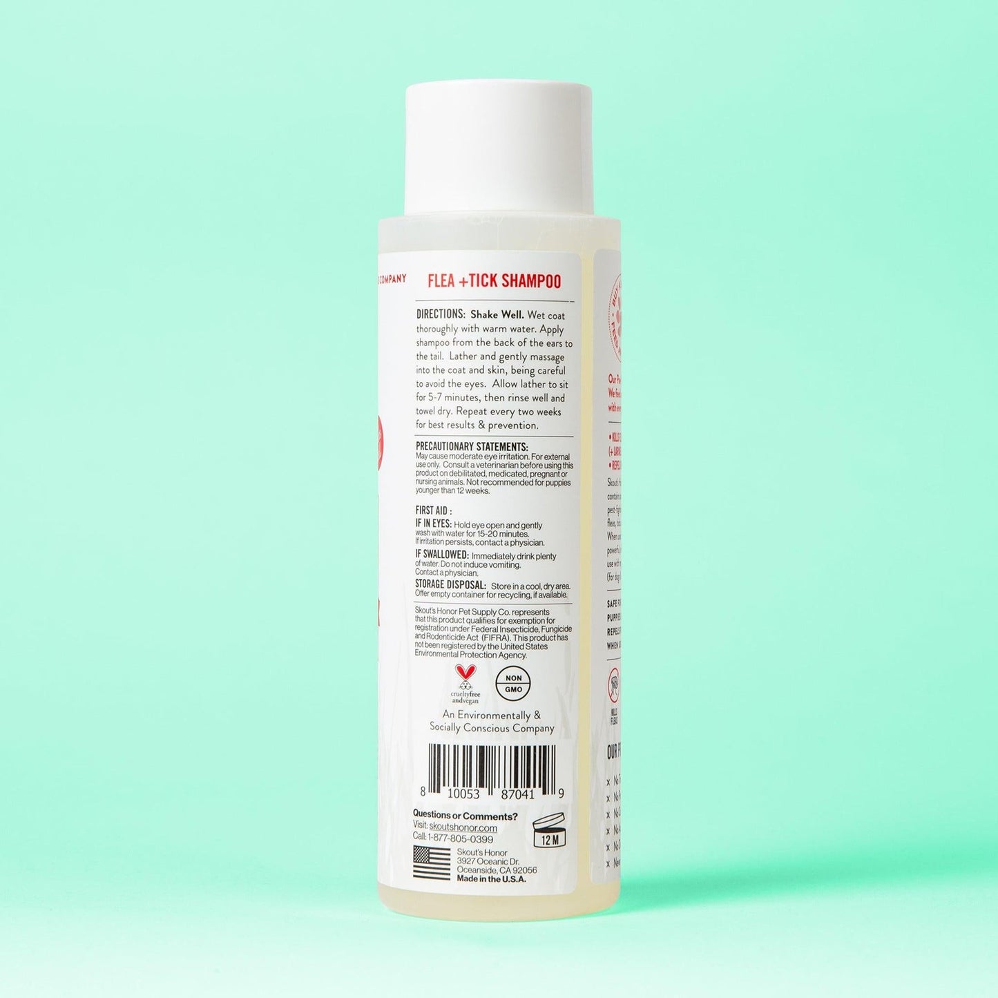 Skout's Honor FLEA+TICK SHAMPOO (16oz)
