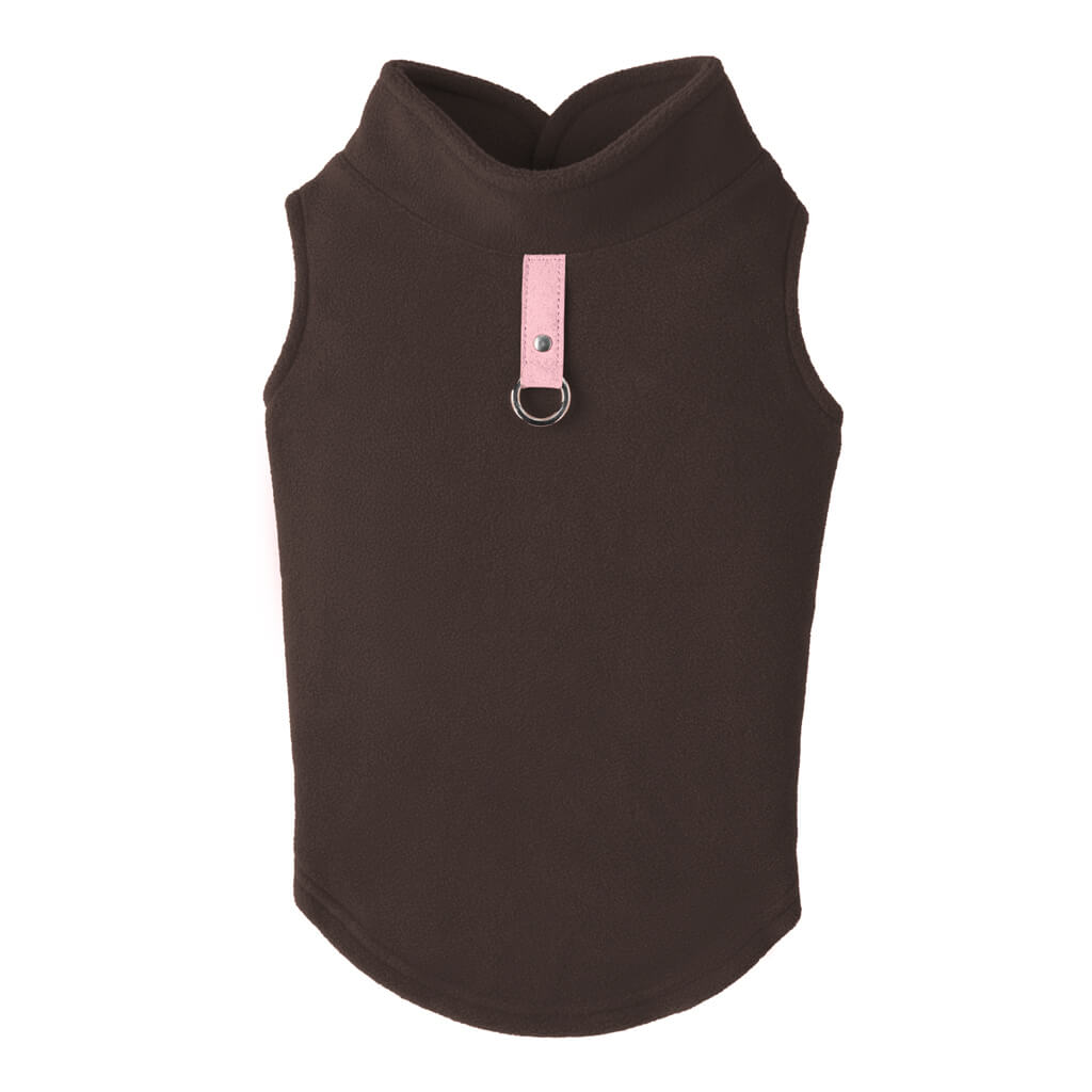 Fleece Vest - Brown