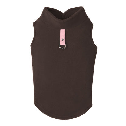 Fleece Vest - Brown