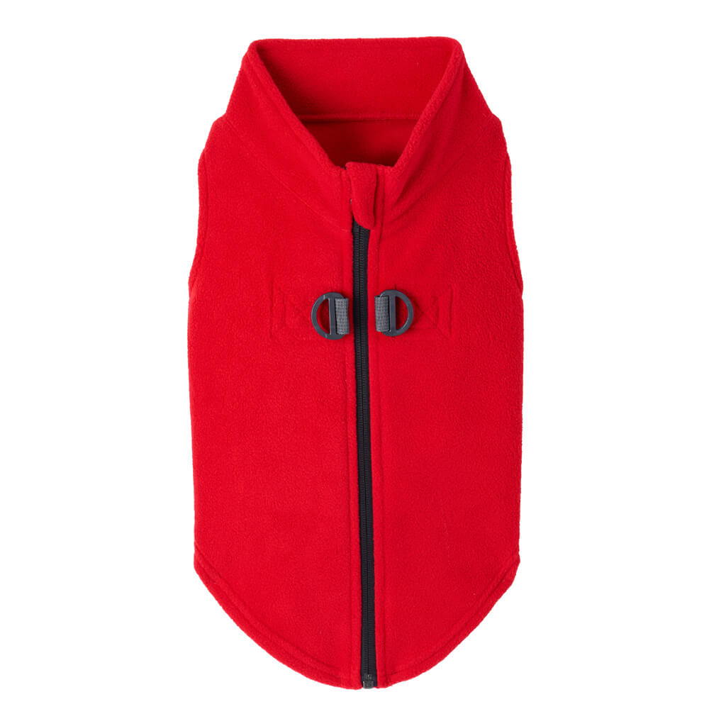 Zip Up Fleece - Red