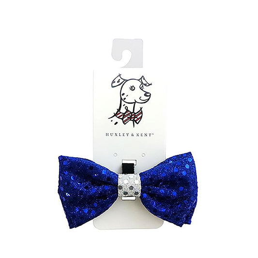 Holiday Royal Blue/Silver Nose Bow Tie