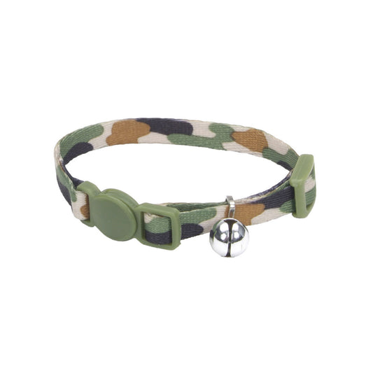 Adjustable Breakaway Kitten Collar Camo Brown