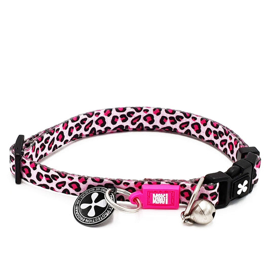 Smart ID Cat Collar - Leopard Pink