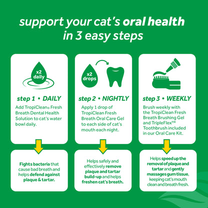 Tropiclean Oral Care Kit for Cats