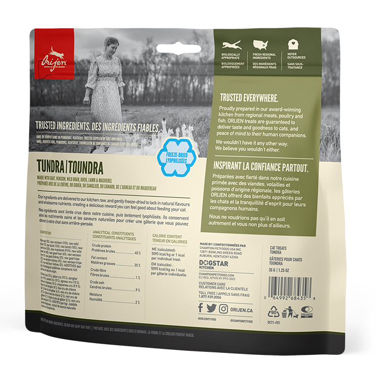 Orijen Freeze-Dried Cat Treats - Tundra