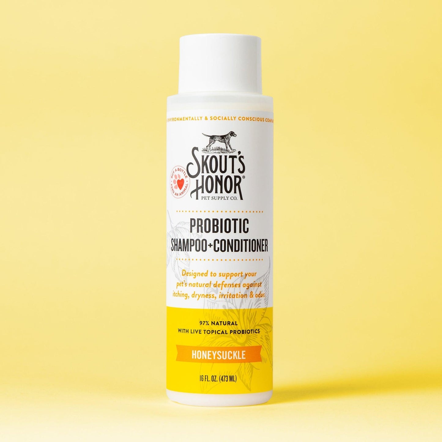 Skout's Honor Probiotic Shampoo+Conditioner Honeysuckle (16oz)