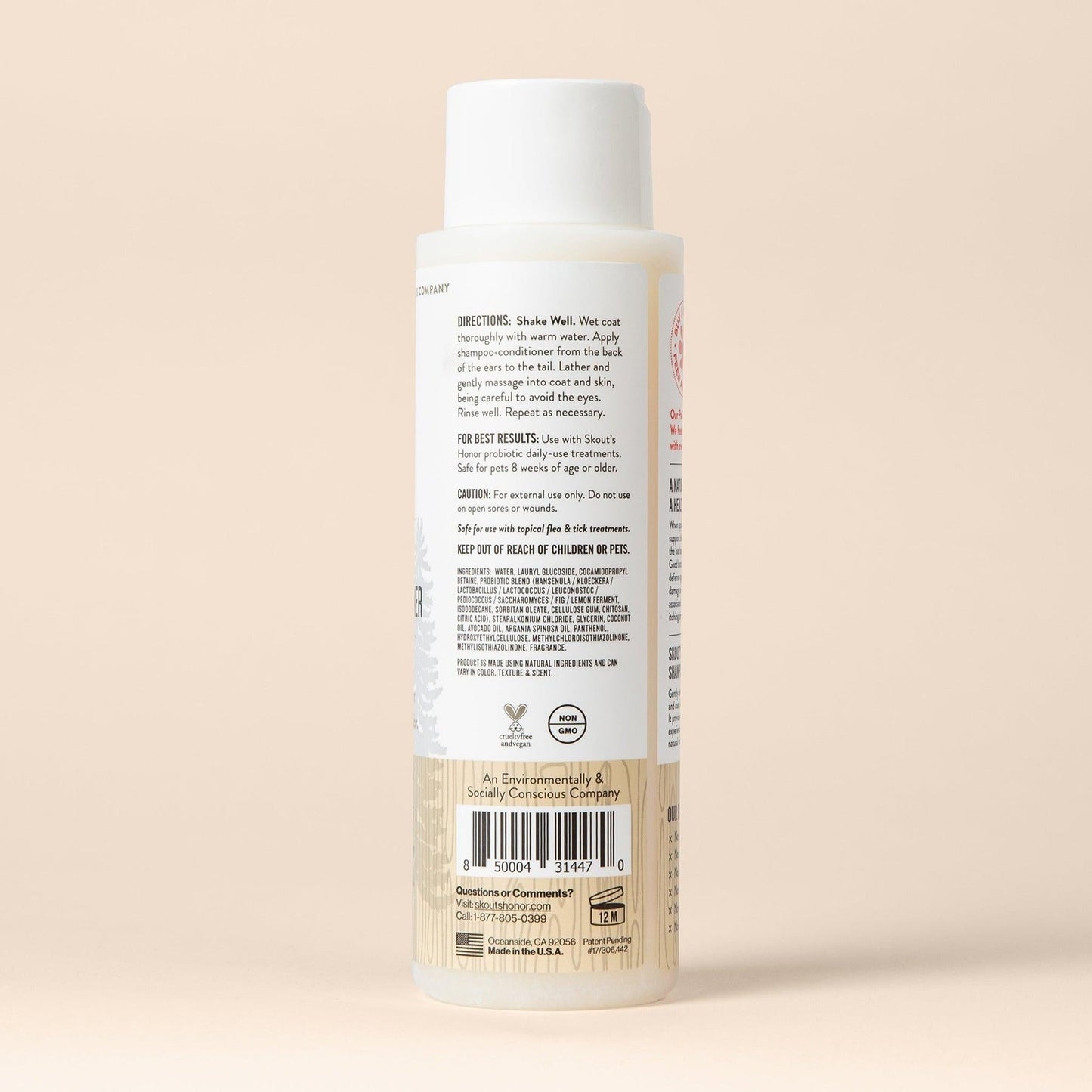 Skout's Honor Probiotic Shampoo+Conditioner Dog of the Woods(Sandalwood Vanilla)16oz