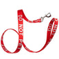 Reflective Red Nylon Leash - DO NOT PET