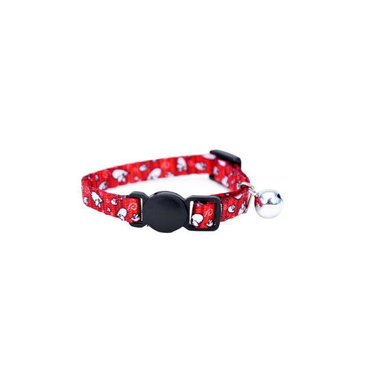 Adjustable Breakaway Kitten Collar Red Mice