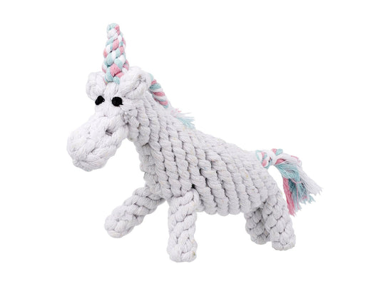Unicorn 8" Rope Dog Toy