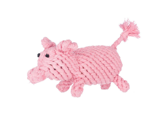 Penny The Pig Rope Dog Toy