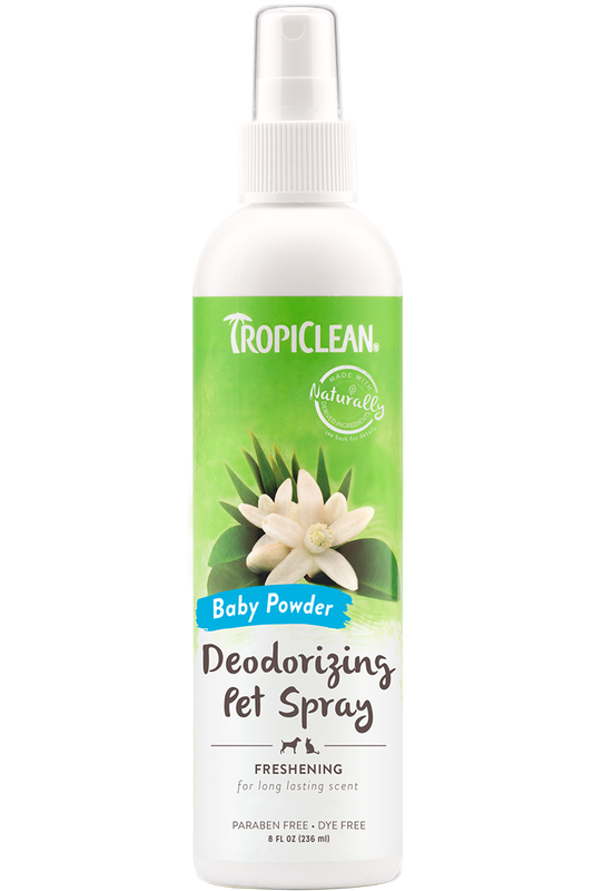 TropiClean Baby Powder Deodorizing Spray for Pets