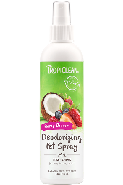 TropiClean Berry Breeze Deodorizing Spray for Pets