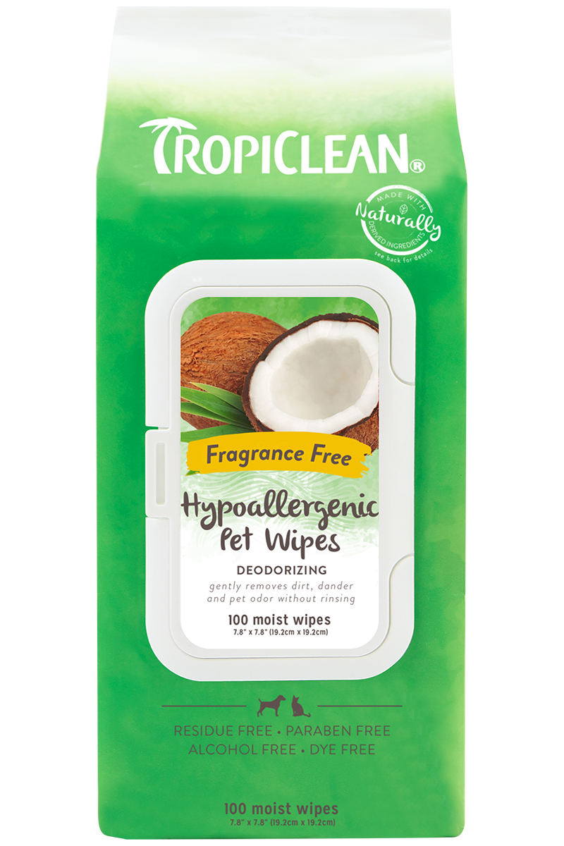 TropiClean Hypoallergenic Wipes for Pets