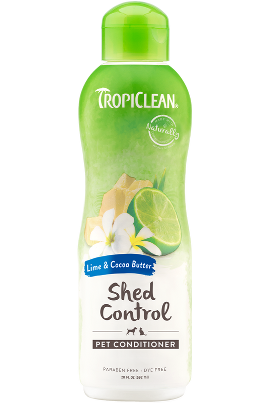 TropiClean Lime & Cocoa Butter Pet Conditioner (Shed Control)