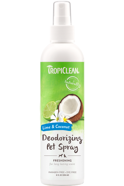 TropiClean Lime and Coconut Deodorizing Spray for Pets