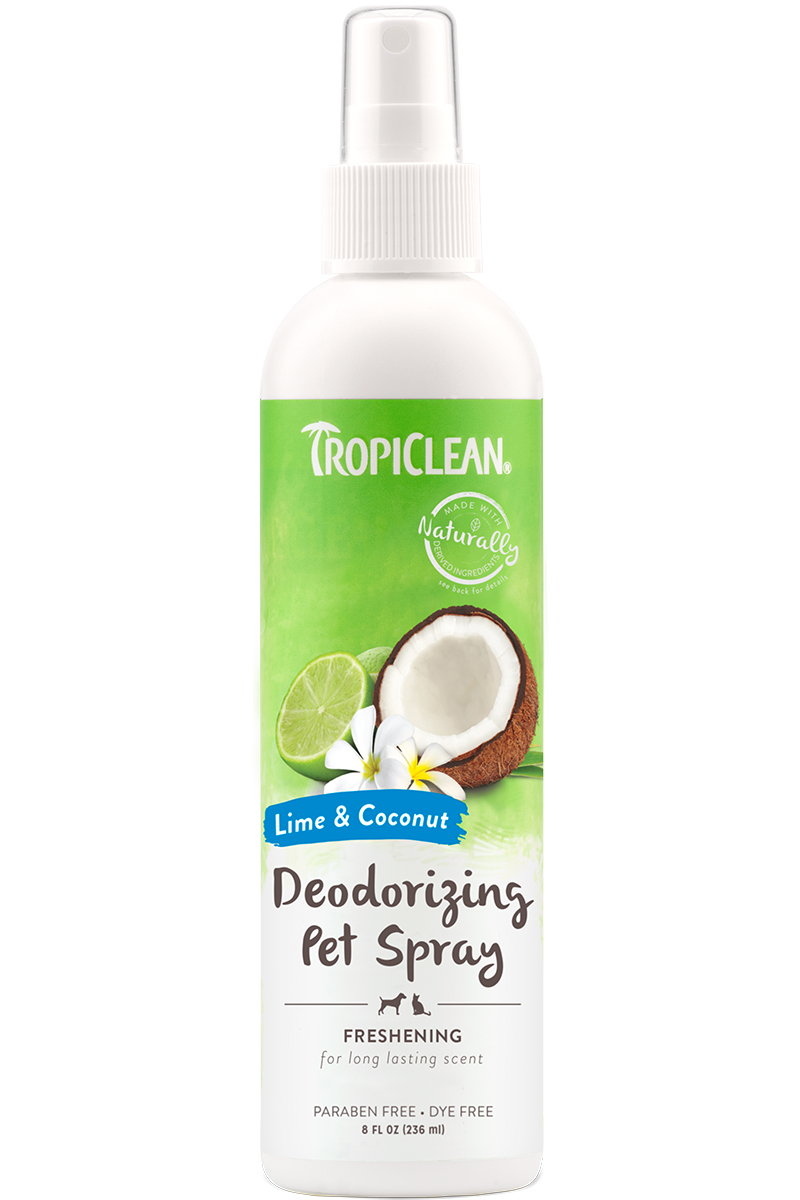 TropiClean Lime and Coconut Deodorizing Spray for Pets