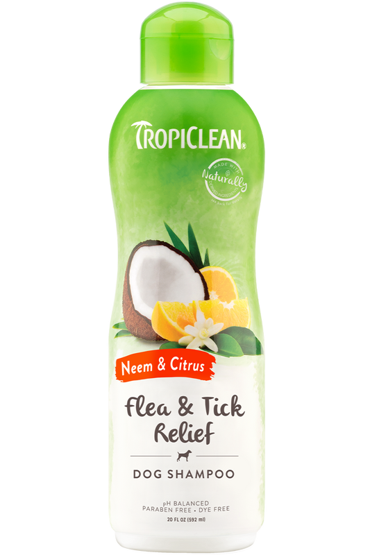 TropiClean Neem & Citrus Flea & Tick Relief Shampoo for Dogs