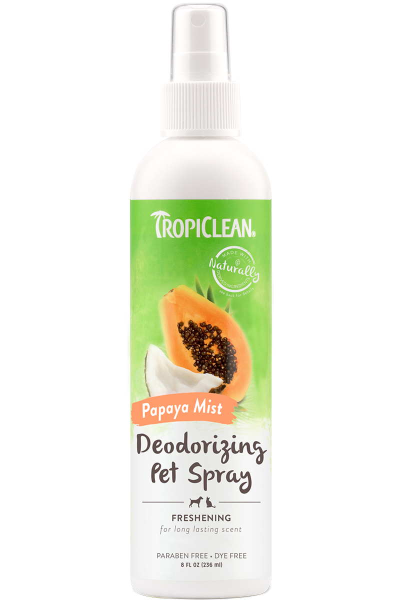 TropiClean Papaya Mist Deodorizing Pet Spray