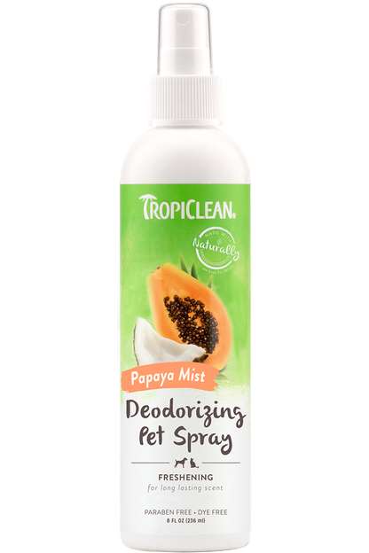 TropiClean Papaya Mist Deodorizing Pet Spray