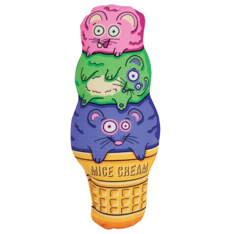 Kitty Kickz Mice Cream Cone Cat Toy