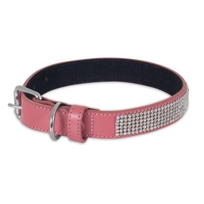 Bling Leather Dog Collar