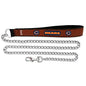 NFL Chicago Bears Football Leather Chain Leash