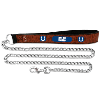 NFL Indianapolis Colts Leather Chain Leash